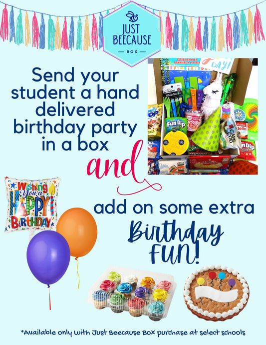 Birthday Box with Balloons & Bakery Add-on!